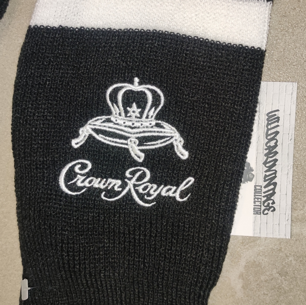 Crown Royal Black & White Scarf